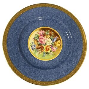 Crown Ducal Majestic Plate Gold trimMade in England Charlotte Rhead era‎ 35-38